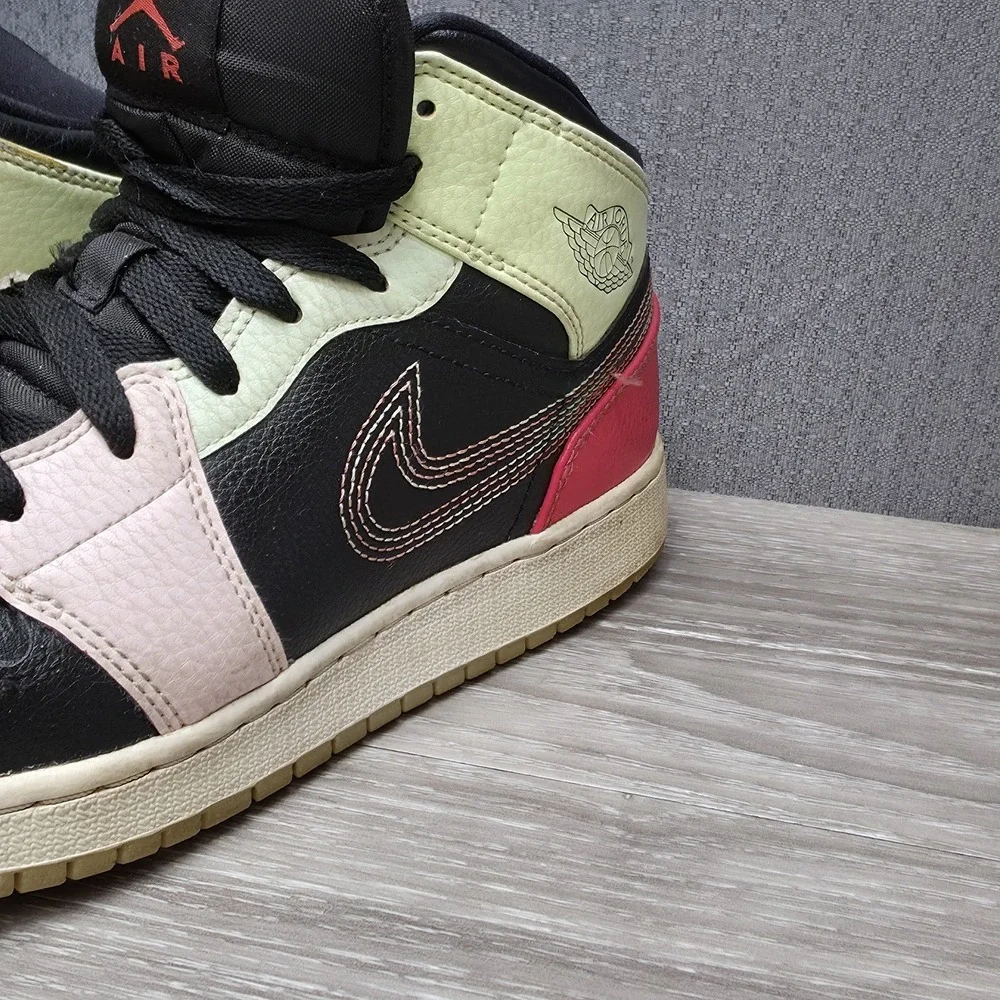 Nike Air Jordan 1 Mid SE Glow in‎ the Dark AV5174-076 US 7Y Hi-Top Shoes